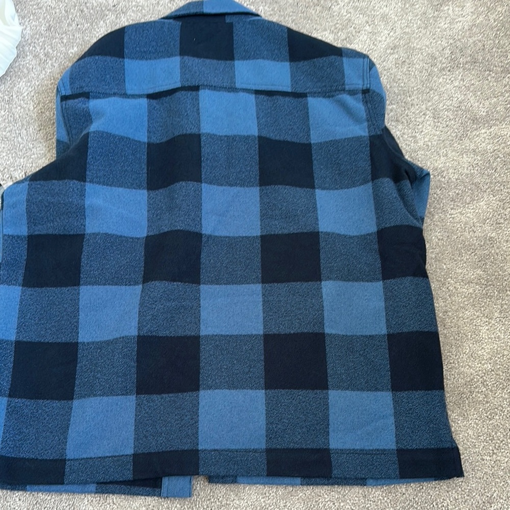 Men's Blue Checkered Jacket - Picture 4 of 4